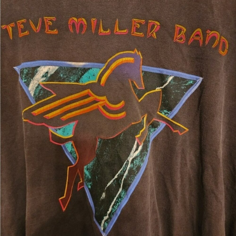 Vintage Steve Miller Band Lost Cities Tour T Shirt 1992 Black - Picture 2 of 8